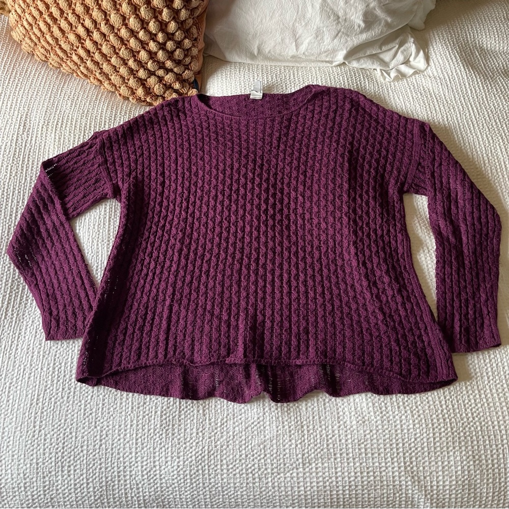 JCPenny Maroon purple sweater